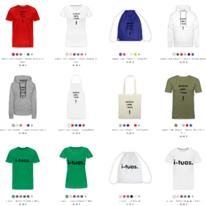 "Mit Spaß Gesund", T-Shirts, Taschen, Kappen und vieles mehr